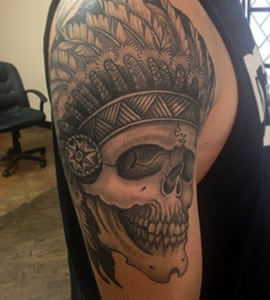 Indian Skull Tattoo