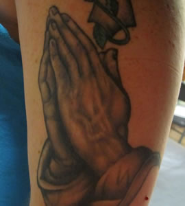 Praying Hands Tattoo