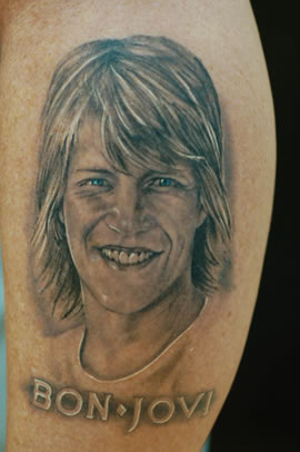 Bon Jovi Tattoo done by Mark Brettrager