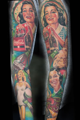 Coca Cola Tattoo done by Mark Brettrager