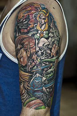 Zelda Tattoo done by Mark Brettrager