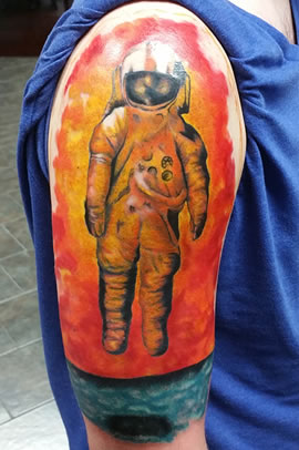 Astronaut Tattoo