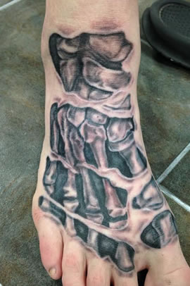 Foot Skeleton Tattoo